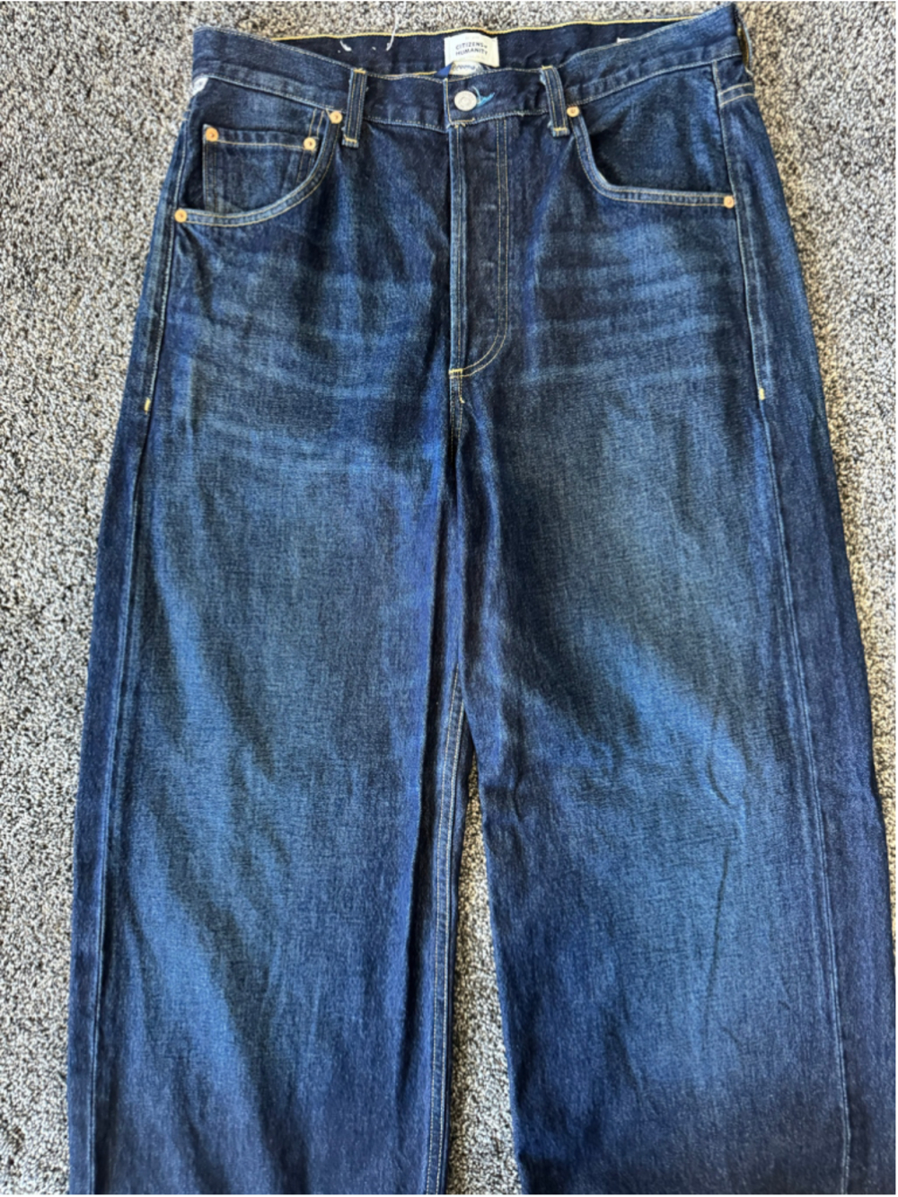 Women's Citizens of Humanity Ayla Baggy Dark Blue Jeans Sz 29 - Picture 9 of 16